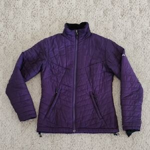 Columbia Women's Deep Purple Puffer Jacket, Omni Heat Interchange, Size S